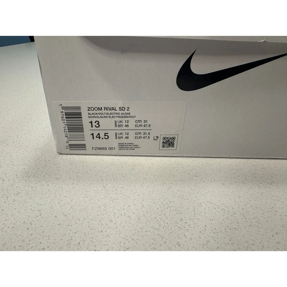 Nike Zoom Rival SD 2 Mens 13 Gray Blue Excellent Throwing